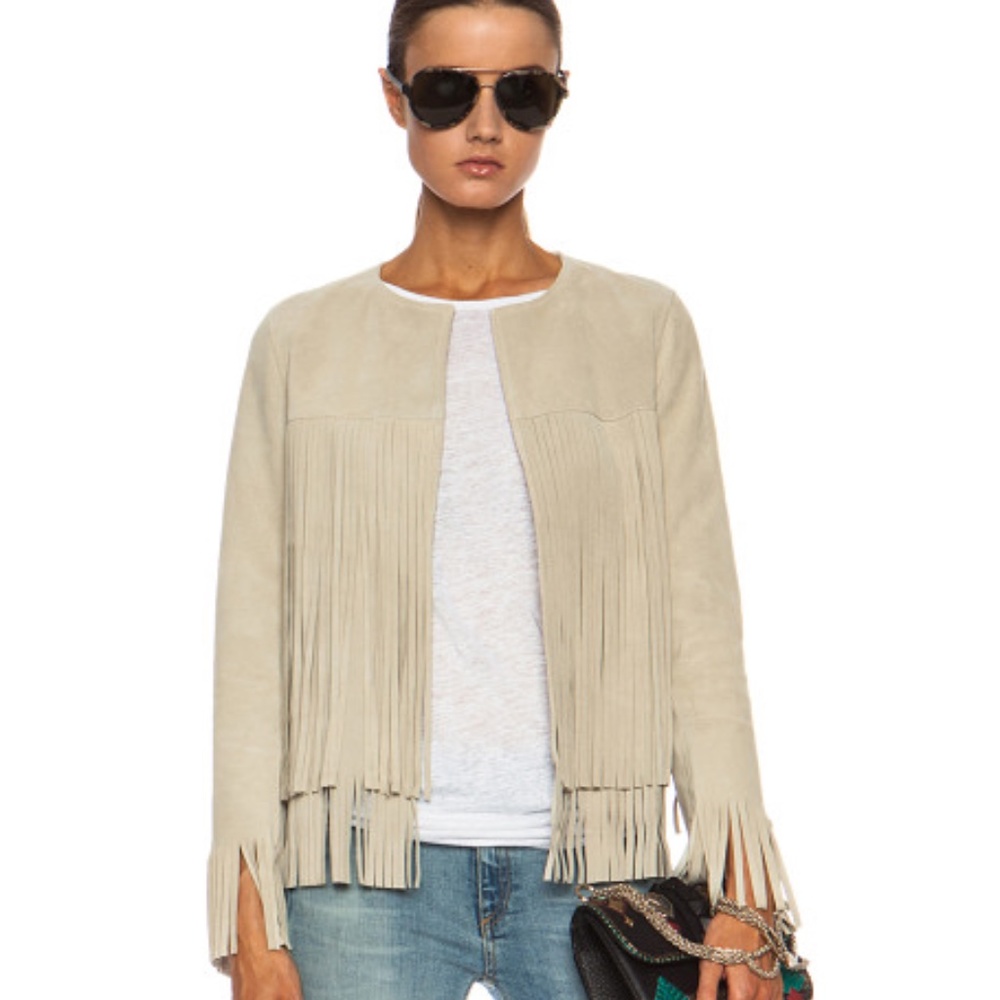 ThePerfext April Fringe Suede Jacket